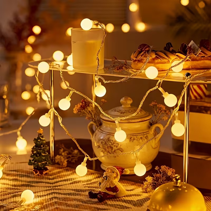 Outdoor Power For Christmas Lights - 10 メートル USB/バッテリーパワーボール LED フェアリーストリングライトガーランド屋外キャンプハンギングランプテント結婚式の庭クリスマス装飾