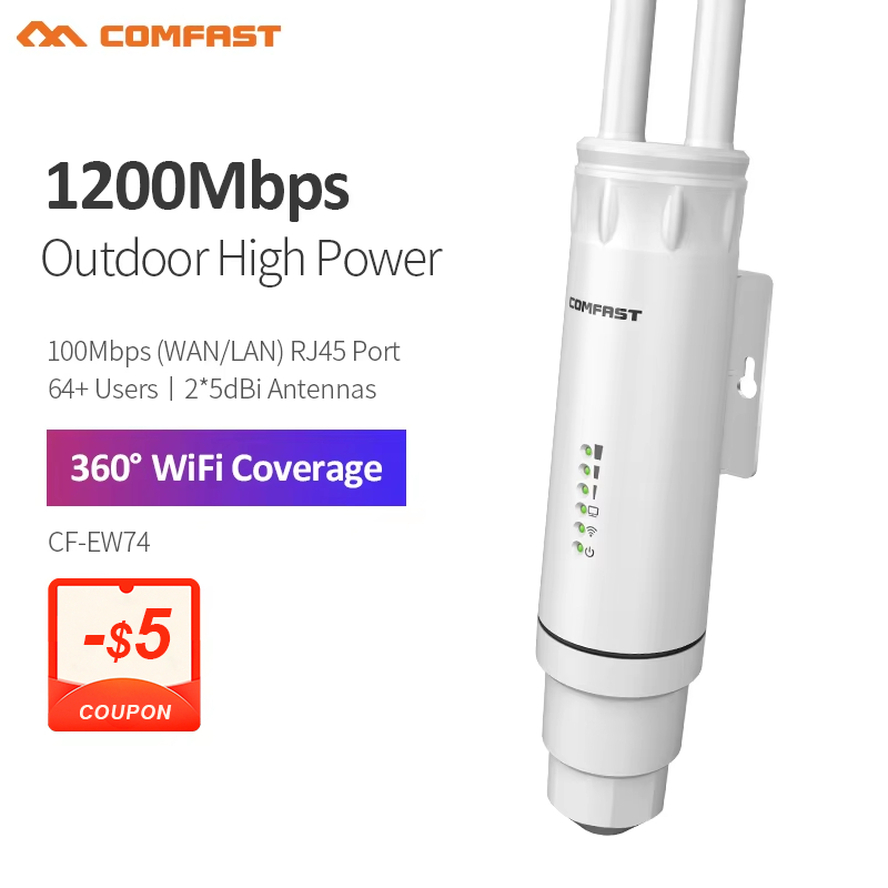 Outdoor Power Adapter Wyze - Comfast 300M/1200M 屋外アクセスポイントワイヤレス WiFi エクステンダー 2.4G/5GHz