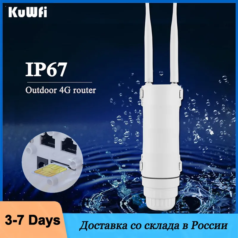 Outdoor Power Adapter Wyze - Kuwfi-屋外WiFi4Gルーター,300mbps,ワイヤレスapエクステンダー,長距離,ip67,防水,simカード付きリピーター,ip67
