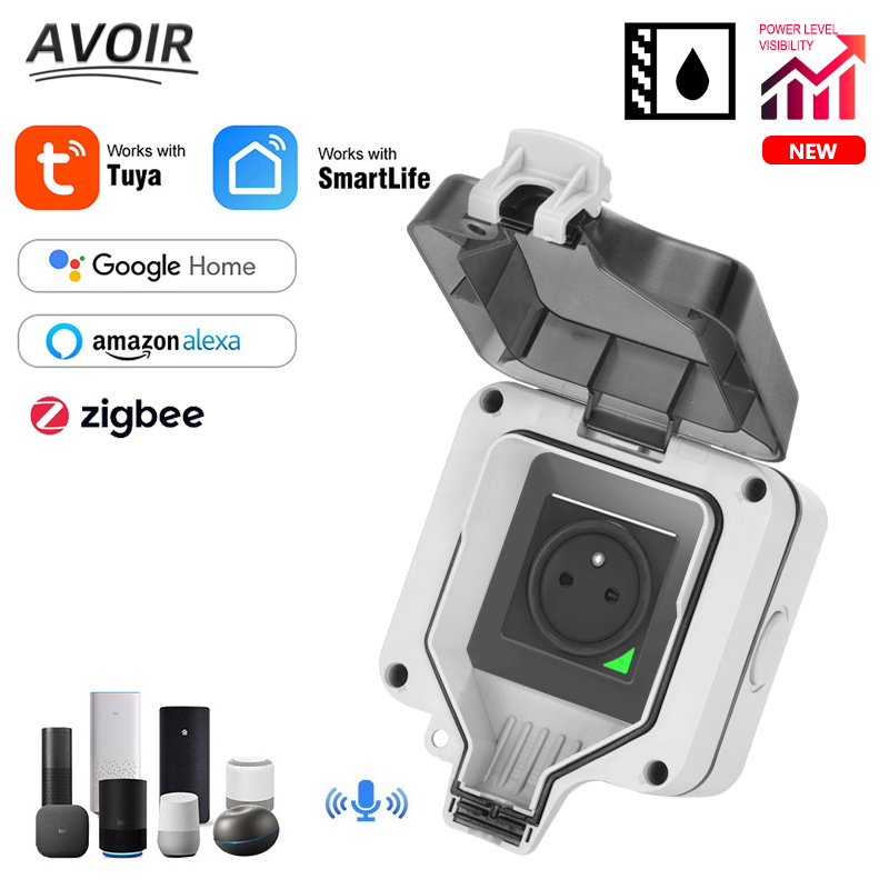 Outdoor Power Outlet Wifi - Savir-休暇,屋外コンセント,防水,タイマー,wifi,スマート電源コンセント,Alexa,Google Homeと互換性があります