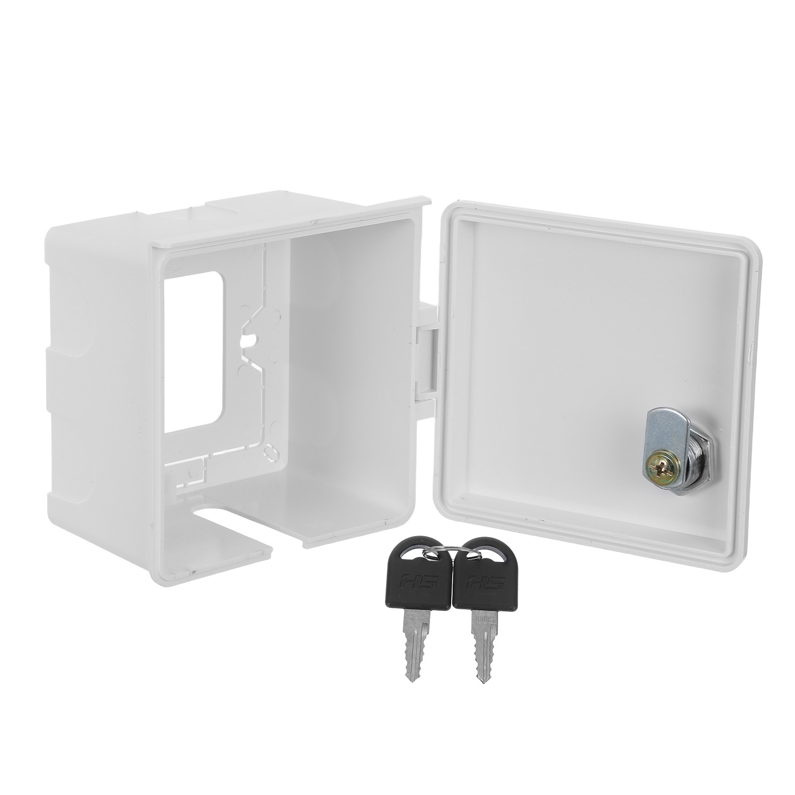 Outdoor Power Outlet - 防水コンセントボックスカバー ロックキー付き 屋外コンセントプロテクター ソケットカバー 防水電気用ロック付きレセプタクルケース