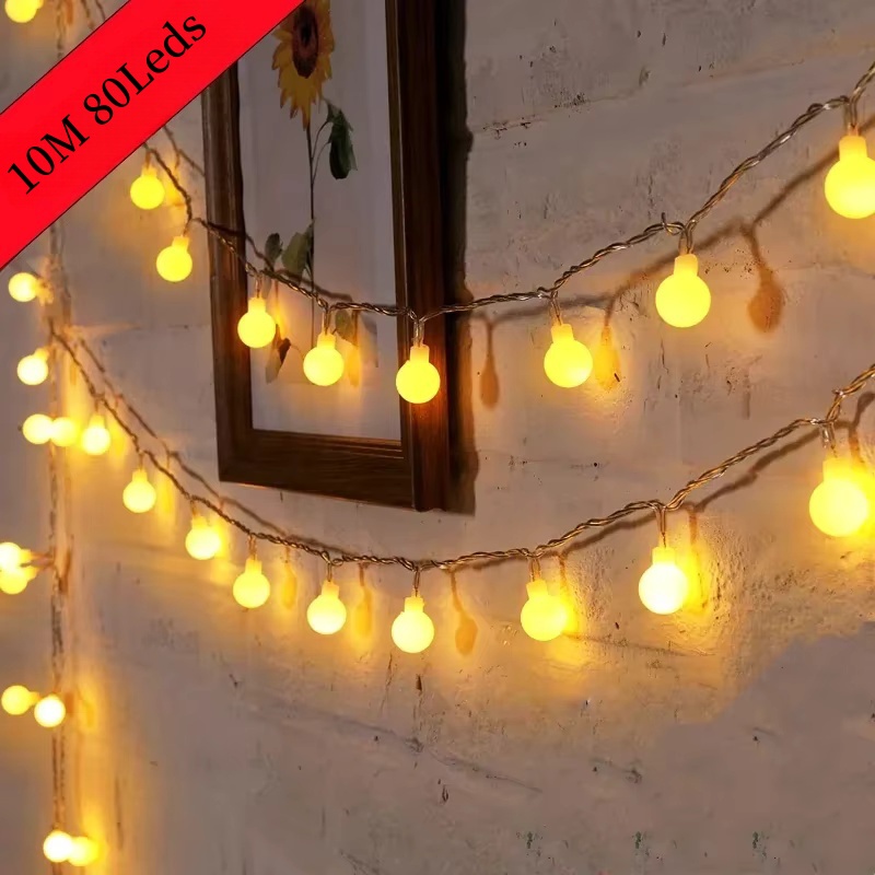 Outdoor Power For Christmas Lights - USB/バッテリー電源ストリングライトグローブストリングライト防水屋外ランプウェディングガーデンボールフェアリーライトクリスマス装飾