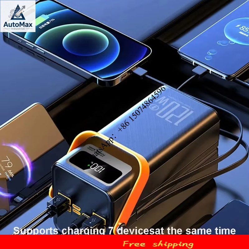 Outdoor Power Bank - 120W 150000mAh急速充電パワーバンク大容量屋外モバイル電源屋外キャンプ用外部予備バッテリー