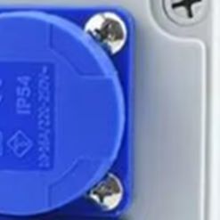 Outdoor Power Distributors - IP54準拠の壁掛け式2ピン電源分配ボックス、1P+N FIスイッチとドイツ式ソケット付き、屋外産業用