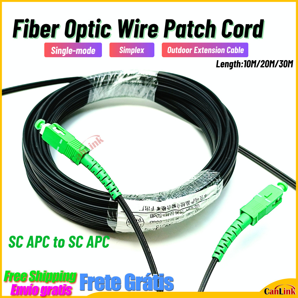 Extension Cord Outdoor - SC光ファイバーケーブル,シングルモード,1コア,屋外延長,10m, 20m, 30m, 40m, 50m