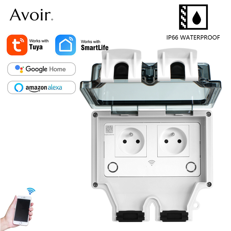 Outdoor Power Outlet Wifi - Avoir Tuya 電源ソケット IP66 屋外 Wifi
