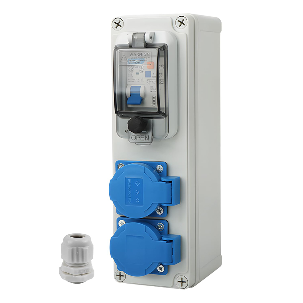 Outdoor Power Distributors - スイッチソケットと2Pサーキットブレーカー付き16A 250V電源分配器は、建設および屋外電源用途に適しています