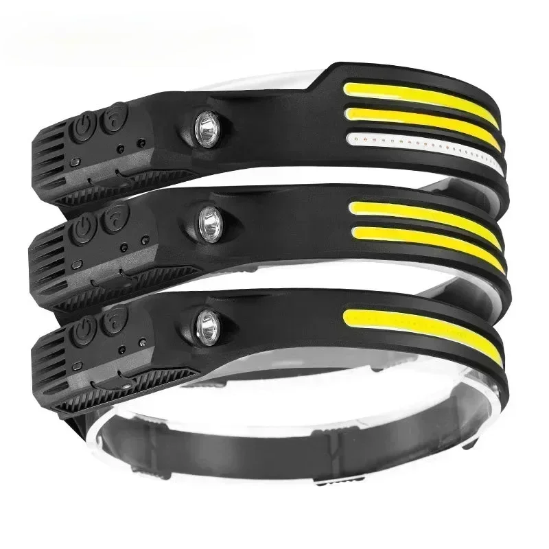 Outdoor Power Head - Kdulit-ハイパワーLEDヘッド懐中電灯,USB充電式誘導ヘッドランプ,屋外,キャンプ,釣り,ナイトライディングヘッドライト