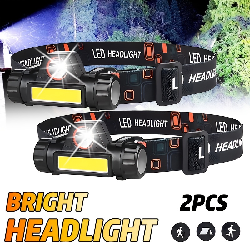 Outdoor Power Head - 充電式 COB LED USB ヘッドランプ強力な磁気強力なヘッドライト超高輝度防水ヘッドトーチ屋外釣り用