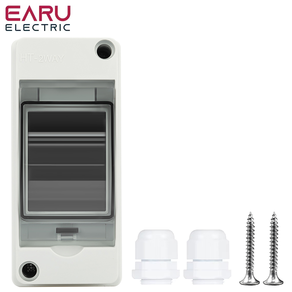 Outdoor Power Board Box - 防水配電ブレーカーボックス,2ウェイPC ABSプラスチック,屋外電気ソーラージャンクションボックス,ip65パネル取り付けHT-2