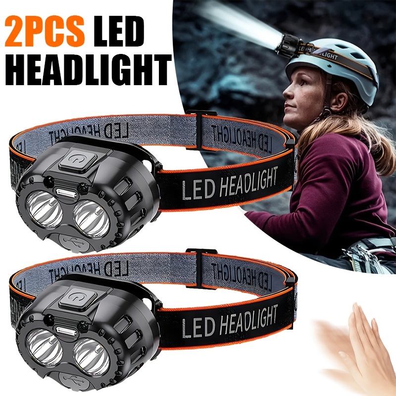 Outdoor Power Head - 強力な LED 誘導ヘッドランプ IPX4 防水緊急ヘッド懐中電灯 250LM
