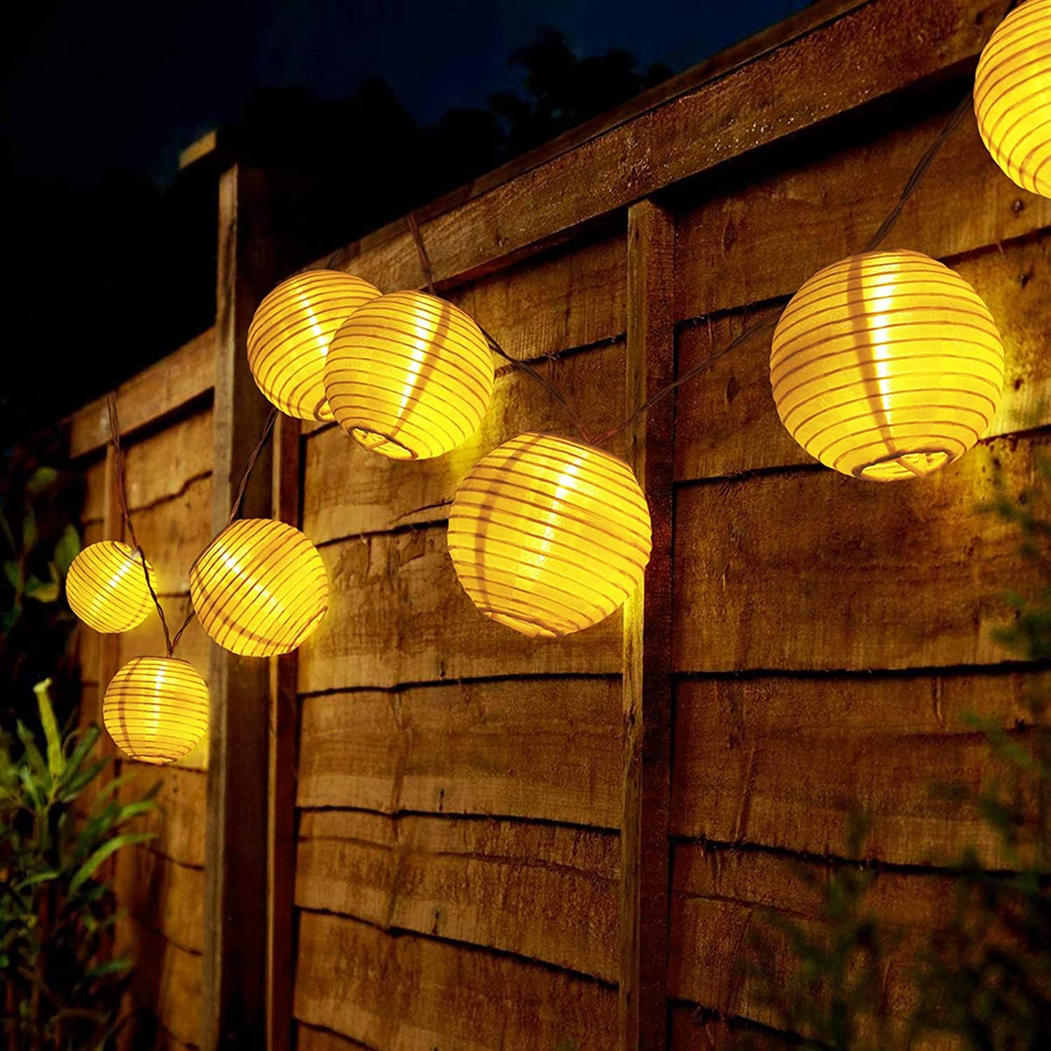 防水ソーラーランタン,6.5m,30 LED,屋外,庭の装飾 - Outdoor Power For Christmas Lights のレビューと価格