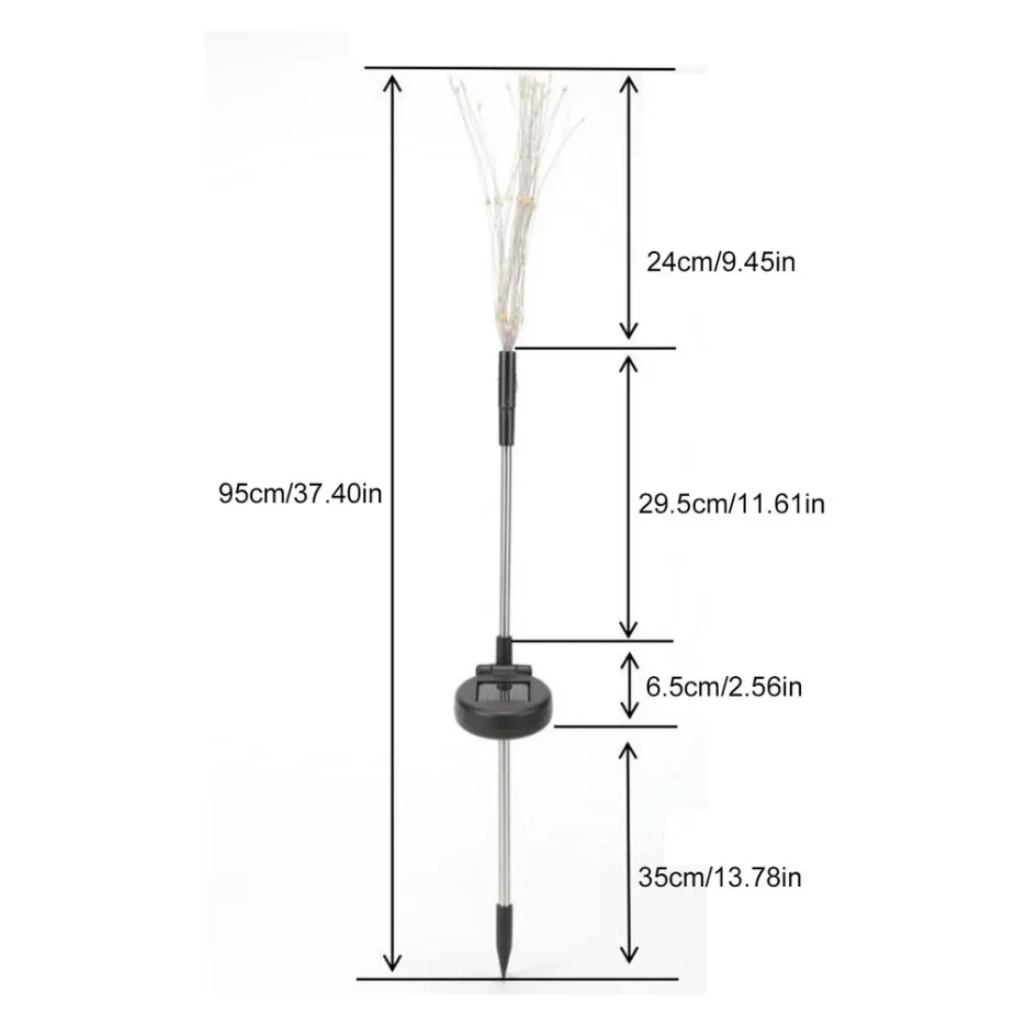 タンポポ雰囲気ライト 120LED ガーデン芝生景観ホリデー - Outdoor Power For Christmas Lights のレビューと価格