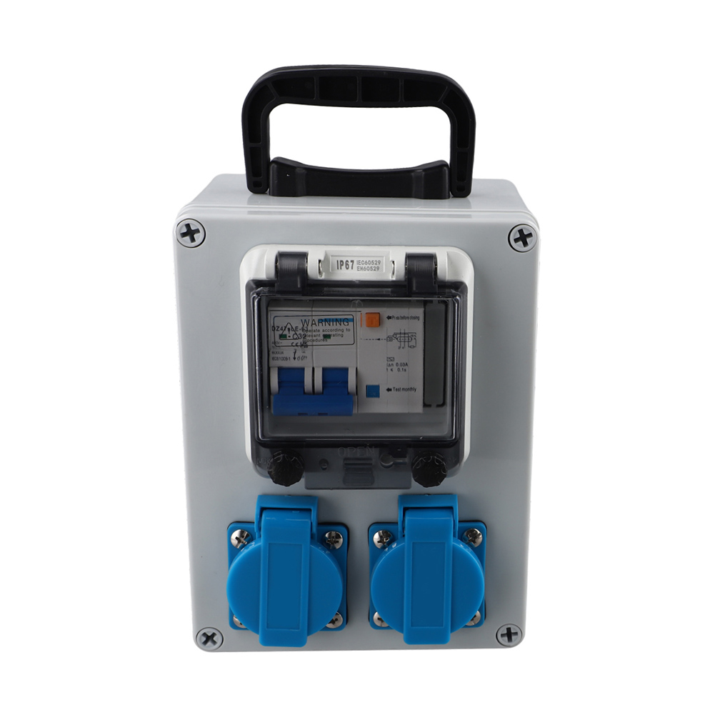 壁掛け式電源分配器、FIスイッチ付き、16A 250V 2P - Outdoor Power Distributors のレビューと価格