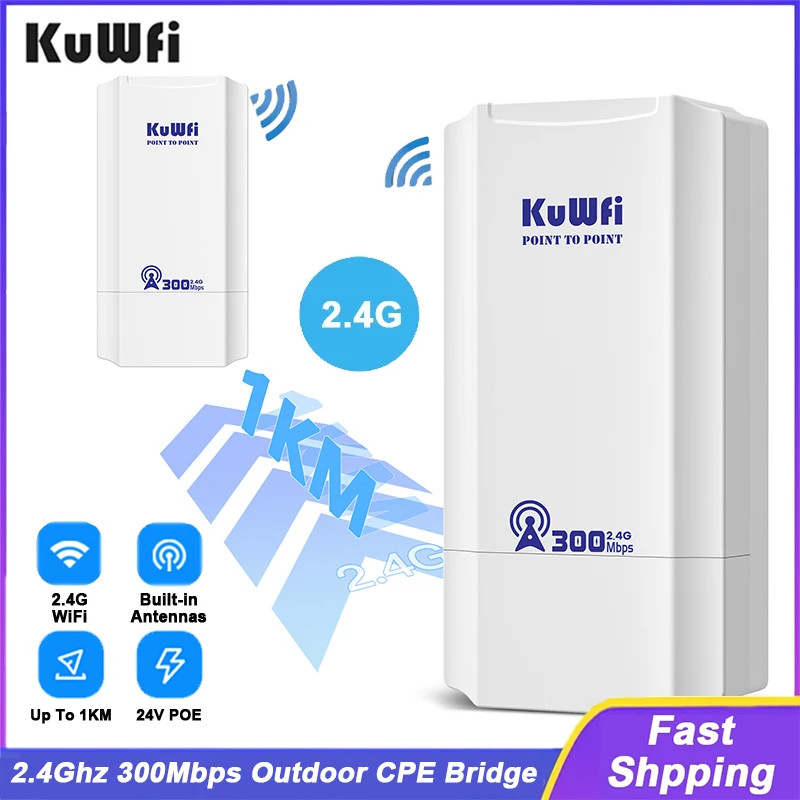 Kuwfi-屋外ワイヤレスwifi信号増幅器、apリピーター - Outdoor Power Adapter Wyze のレビューと価格