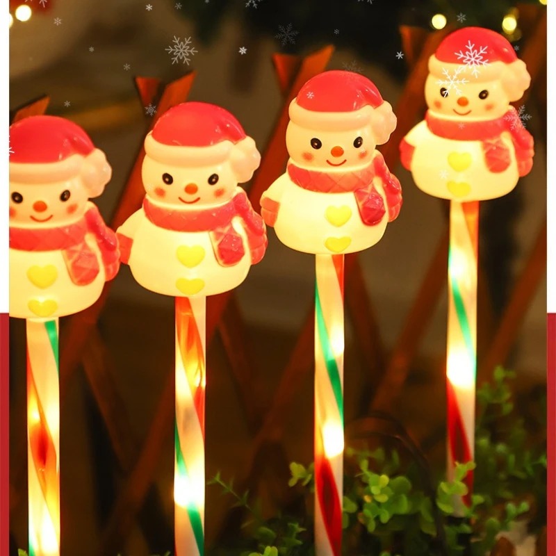 屋外ソーラーLEDランプ サンタ＆雪だるま型 芝生ライト ガ - Outdoor Solar Power Xmas Lights のレビューと価格