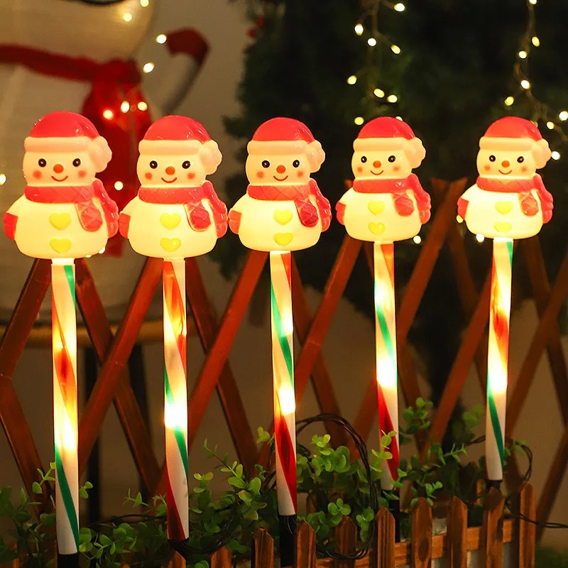 屋外ソーラーLEDランプ サンタ＆雪だるま型 芝生ライト ガ - Outdoor Solar Power Xmas Lights のレビューと価格