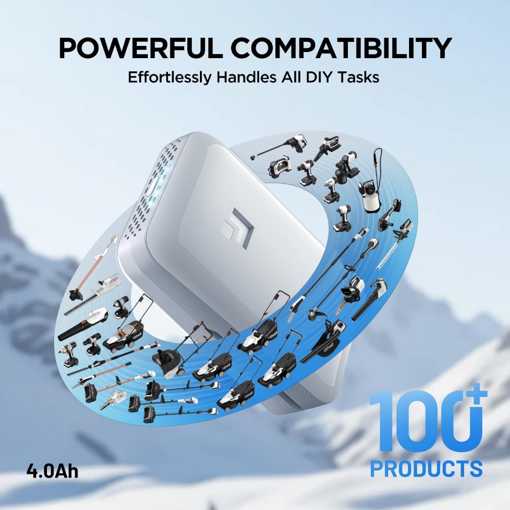 充電器 45W 最大出力、デュアル 2.0Ah リチウム電池 - Outdoor Power Tools のレビューと価格
