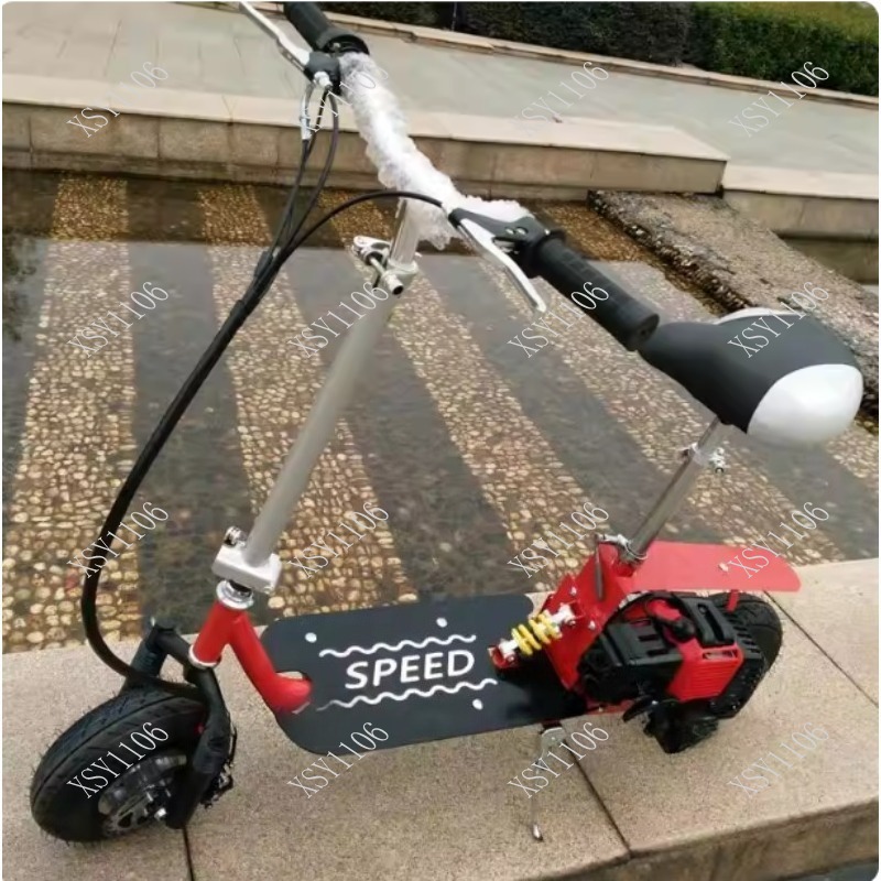 折りたたみ式2ストロークミニペダルスクーター、携帯用燃料式二 - Outdoor Power And Pedal のレビューと価格