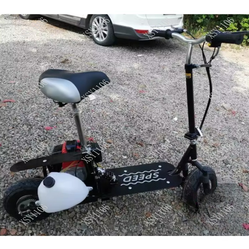 折りたたみ式2ストロークミニペダルスクーター、携帯用燃料式二 - Outdoor Power And Pedal のレビューと価格