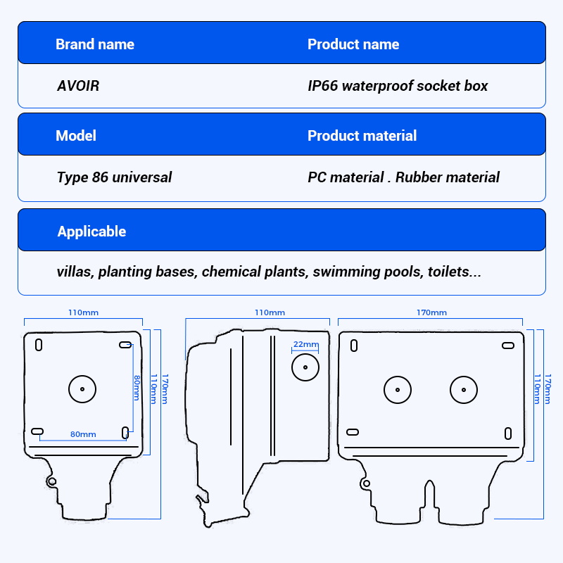 Avoir IP66 屋外防水ソケットイスラエルプラグ Tu - Outdoor Power Outlet Wifi のレビューと価格