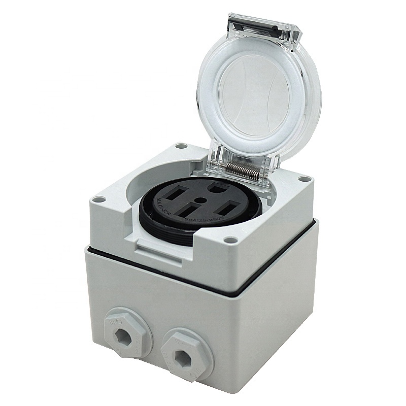 50アンペア発電機RV電源インレットボックスプラスチック防水 - Outdoor Power Outlet のレビューと価格