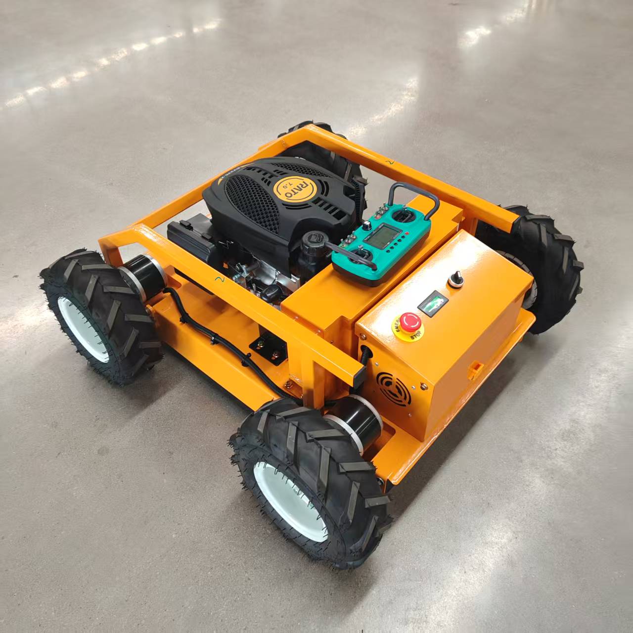 スマートリモコン式芝刈り機 — 切断幅550mm、四輪駆動、 - Lawn Mower Battery のレビューと価格