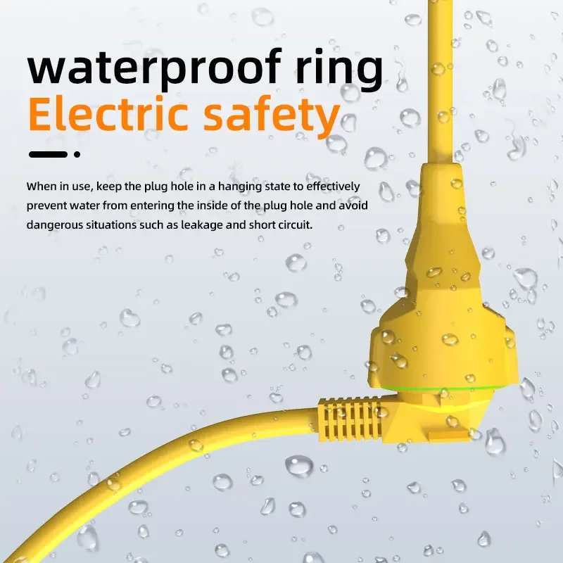 16A EUシュコ電源タップ 4KW 5Mケーブル付き、IP - Outdoor Power Outlet のレビューと価格