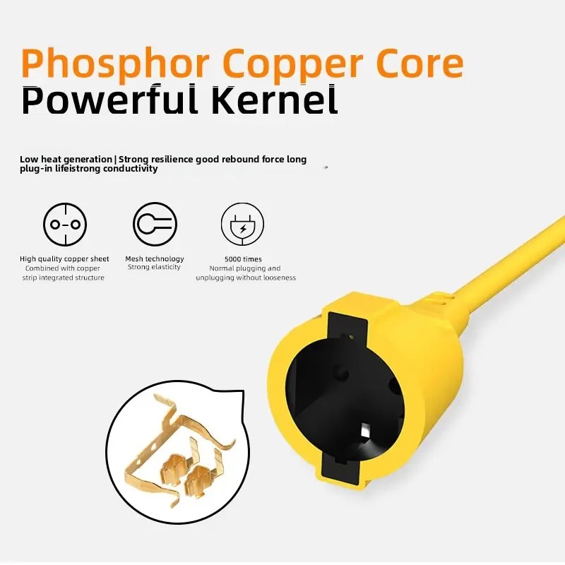 16A EUシュコ電源タップ 4KW 5Mケーブル付き、IP - Outdoor Power Outlet のレビューと価格