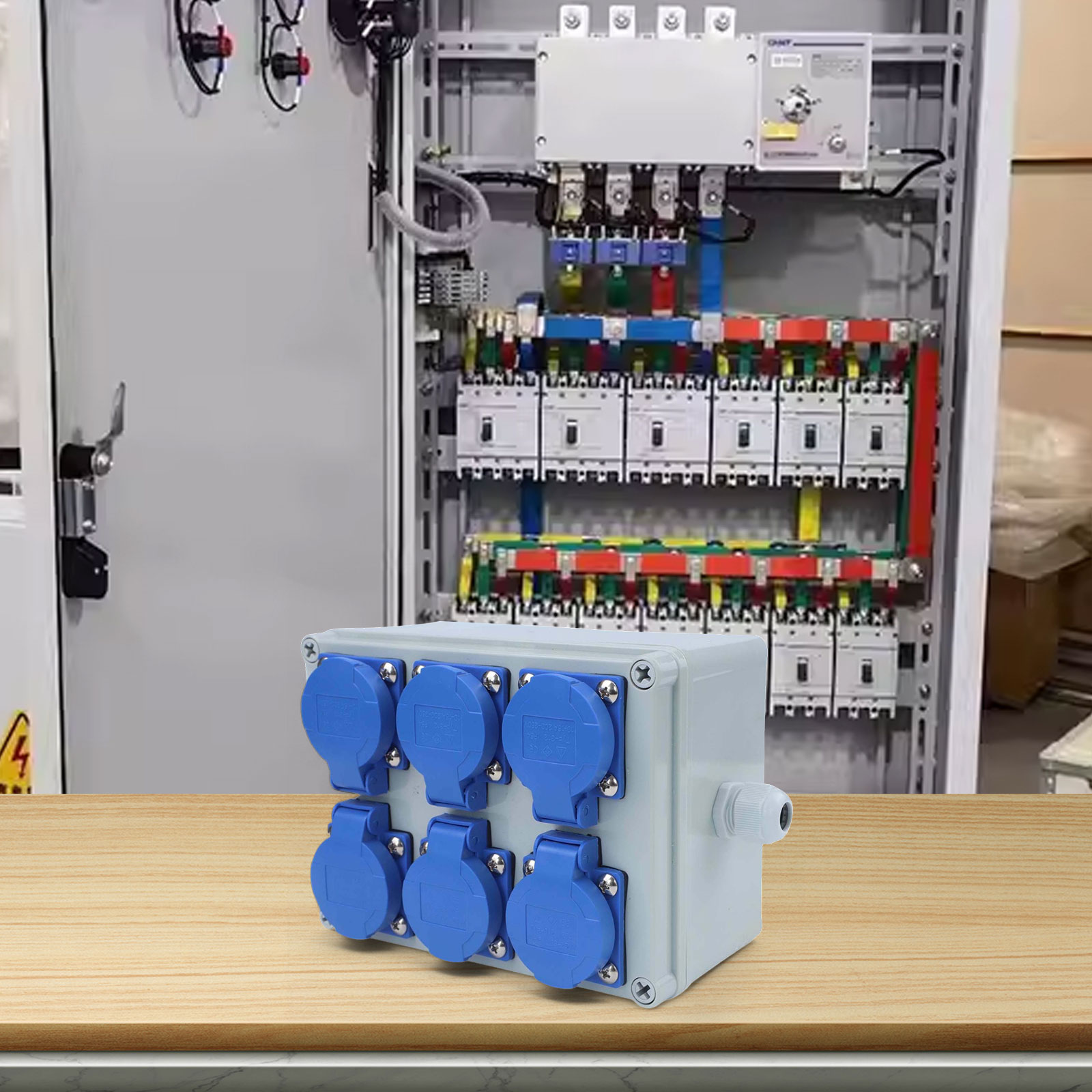 屋外ソケット工業用電源ボックス壁ディストリビュータ耐衝撃ハウ - Outdoor Power Distributors のレビューと価格