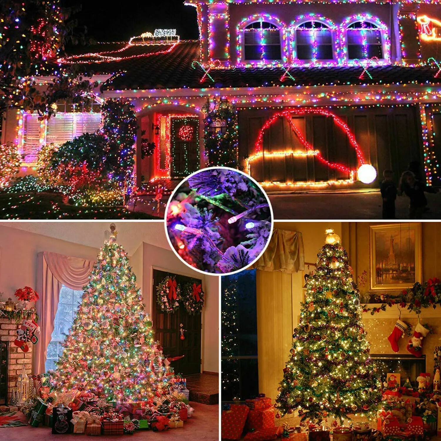 LED ソーラーストリングライト 30/100/300LED - Outdoor Solar Power Xmas Lights のレビューと価格