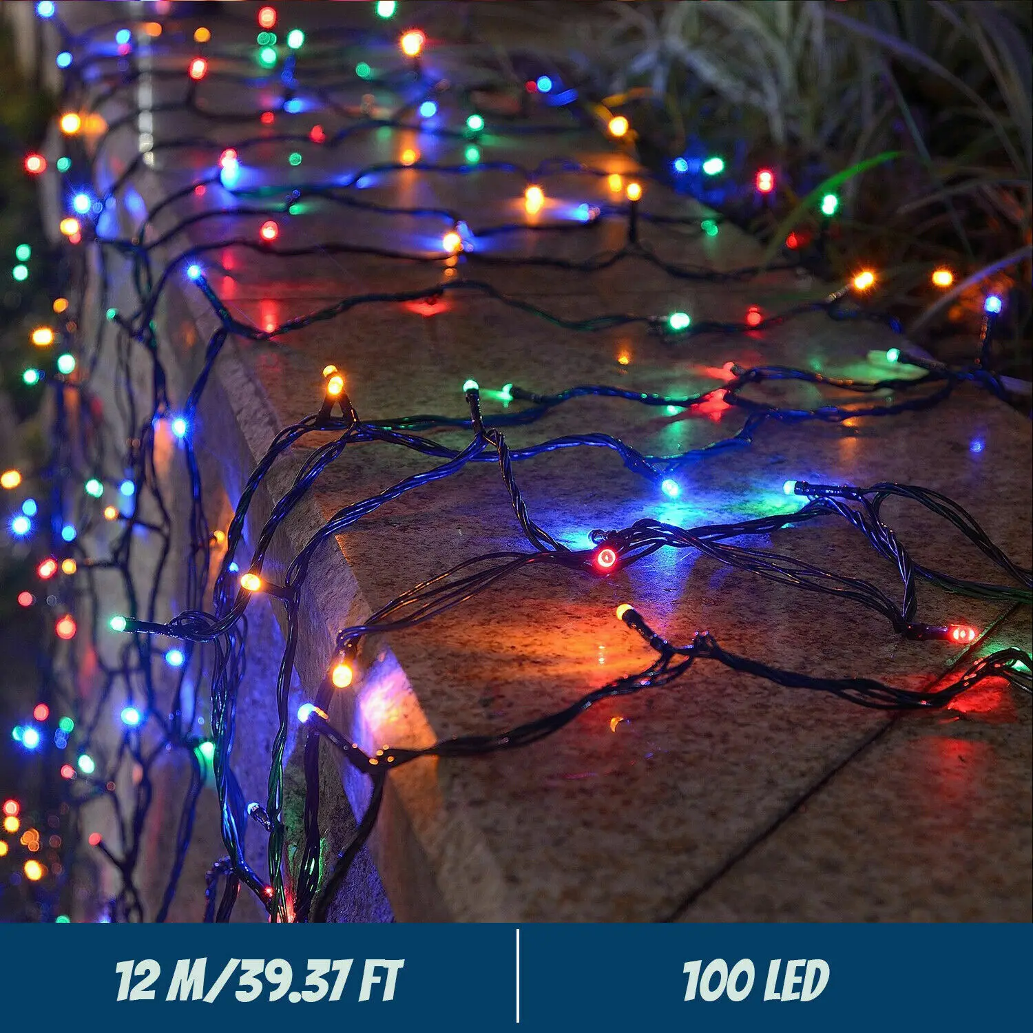 LED ソーラーストリングライト 30/100/300LED - Outdoor Solar Power Xmas Lights のレビューと価格