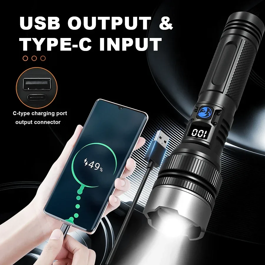 超高輝度充電式懐中電灯、キャンプ、ハイキング、釣り、屋外緊急 - Outdoor Power Bank のレビューと価格