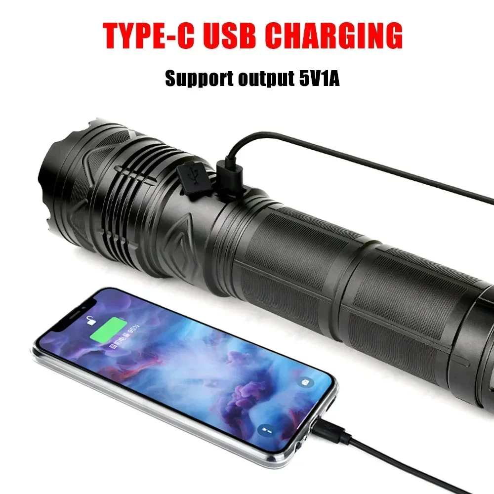99000000LM 超高輝度 LED 懐中電灯 100W  - Outdoor Power Bank のレビューと価格