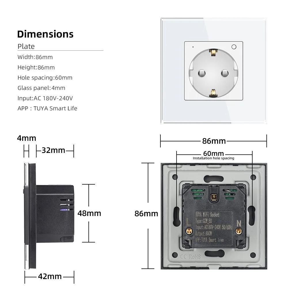スマート屋外防水ソケット IP66、WiFi電源コンセント、 - Outdoor Power Outlet Wifi のレビューと価格