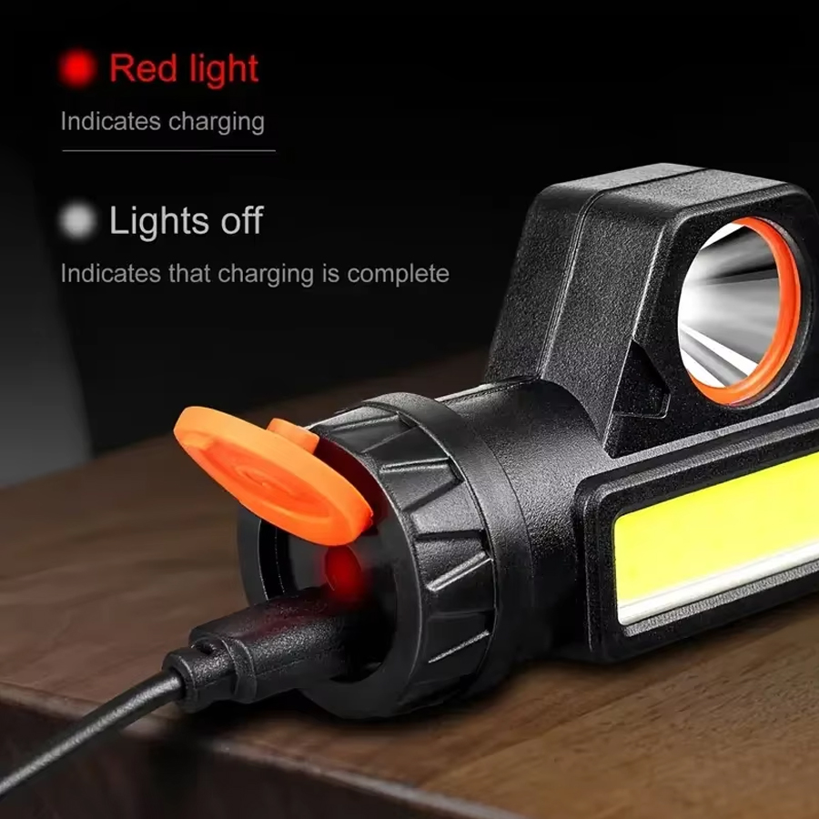 1-3 個充電式 COB LED ヘッドランプ強力な磁気強力 - Outdoor Power Head のレビューと価格