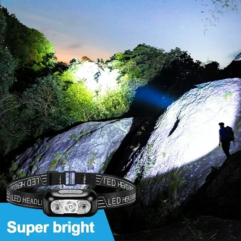 強力な光ヘッドランプミニ Led 夜釣り強力なトーチヘッドラ - Outdoor Power Head のレビューと価格