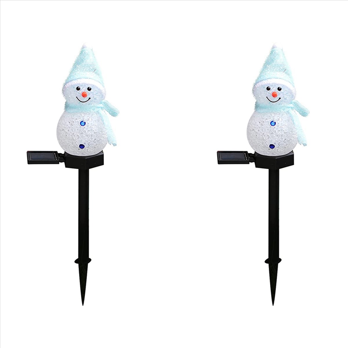 AA81-2X スノーマンソーラーライト クリスマスソーラー - Outdoor Solar Power Xmas Lights のレビューと価格