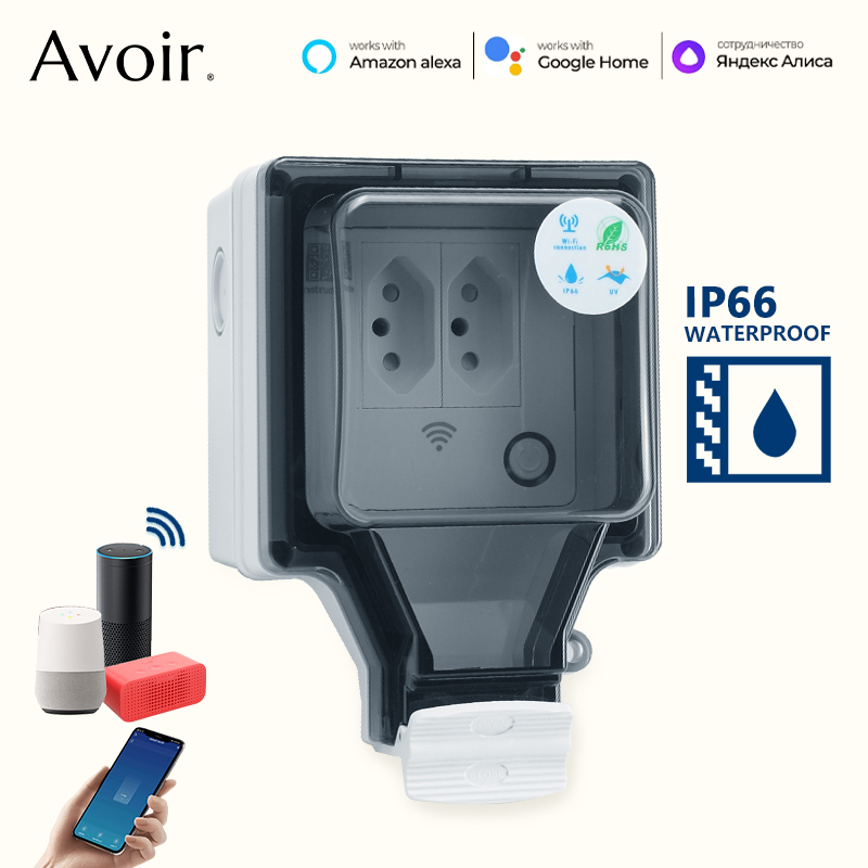 スマートプラグIP66,wifi,屋外コンセント,防水,音声 - Outdoor Power Outlet Wifi のレビューと価格