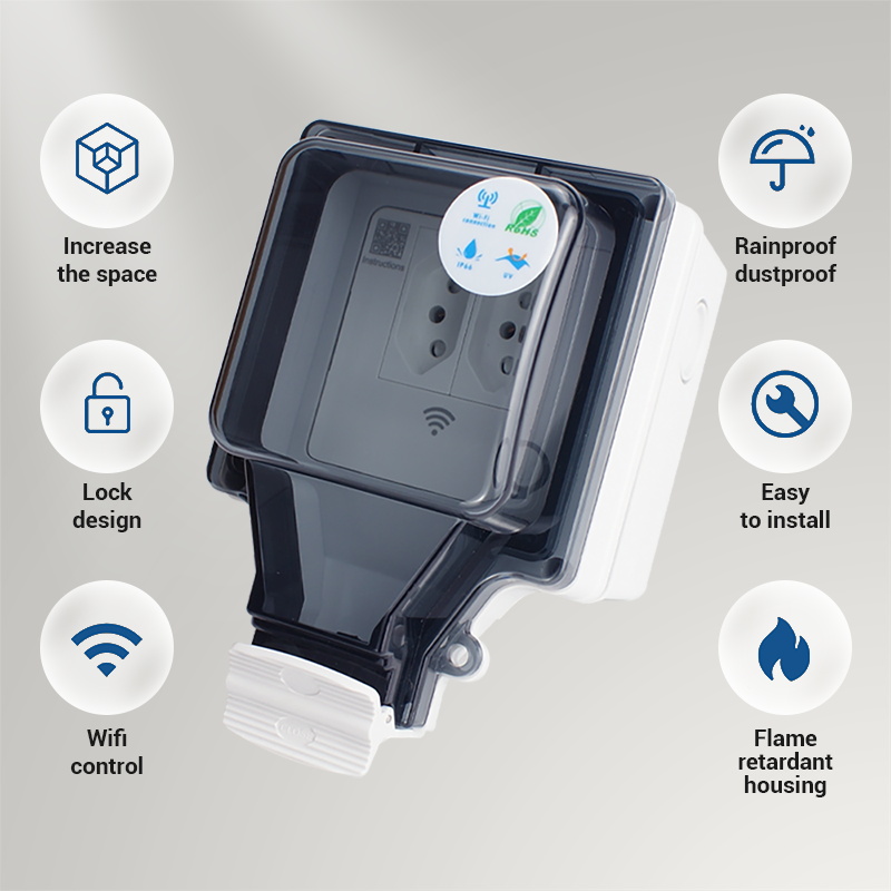スマートプラグIP66,wifi,屋外コンセント,防水,音声 - Outdoor Power Outlet Wifi のレビューと価格