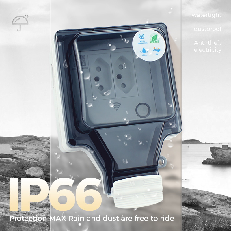 スマートプラグIP66,wifi,屋外コンセント,防水,音声 - Outdoor Power Outlet Wifi のレビューと価格