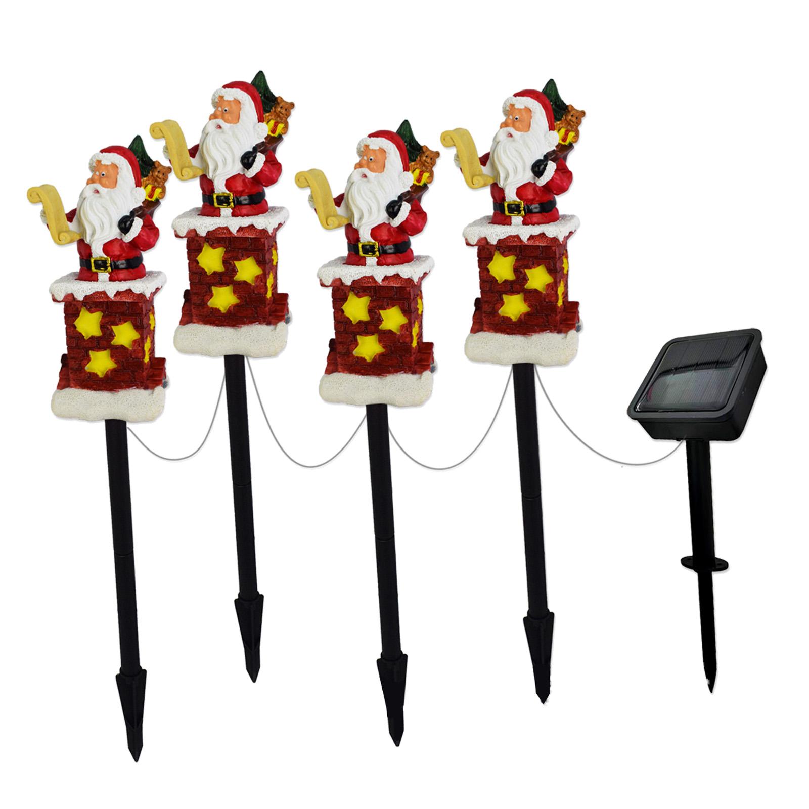 クリスマスステークライト ソーラー式屋外ガーデンランプ 樹脂 - Outdoor Power For Christmas Lights のレビューと価格