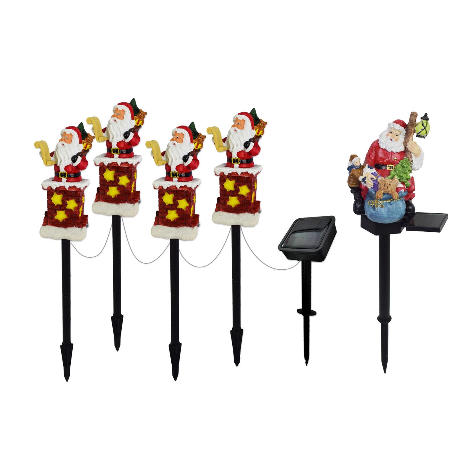 クリスマスステークライト ソーラー式屋外ガーデンランプ 樹脂 - Outdoor Power For Christmas Lights のレビューと価格