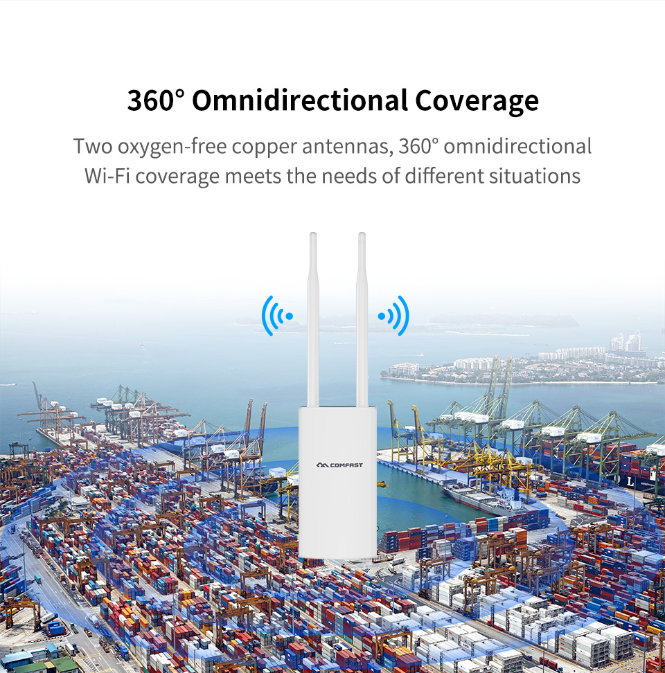 COMFAST 1200Mbs 屋外 AP WIFI ルータ - Outdoor Power Adapter Wyze のレビューと価格