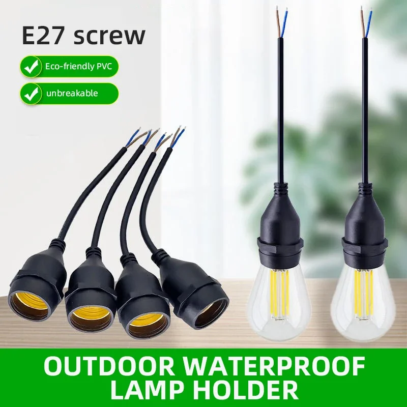 ユニバーサルE27ランプヘッド電源コード防水IP67屋外ラン - Outdoor Power Head のレビューと価格