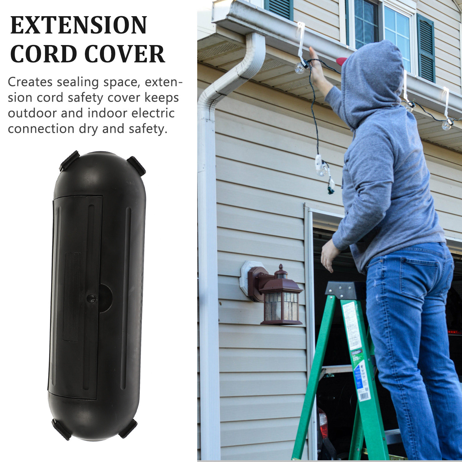 屋外用電気ボックス用プラスチック製延長コード安全カバー、屋外 - Extension Cord Outdoor のレビューと価格