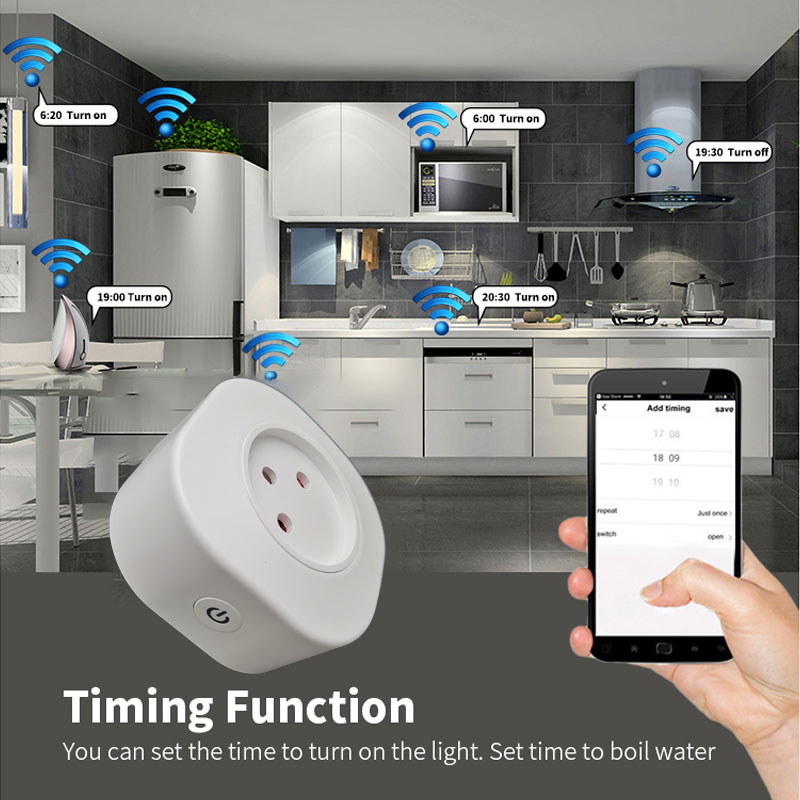 16A イスラエルスマート Wifi 電源プラグスマート W - Outdoor Power Outlet Wifi のレビューと価格
