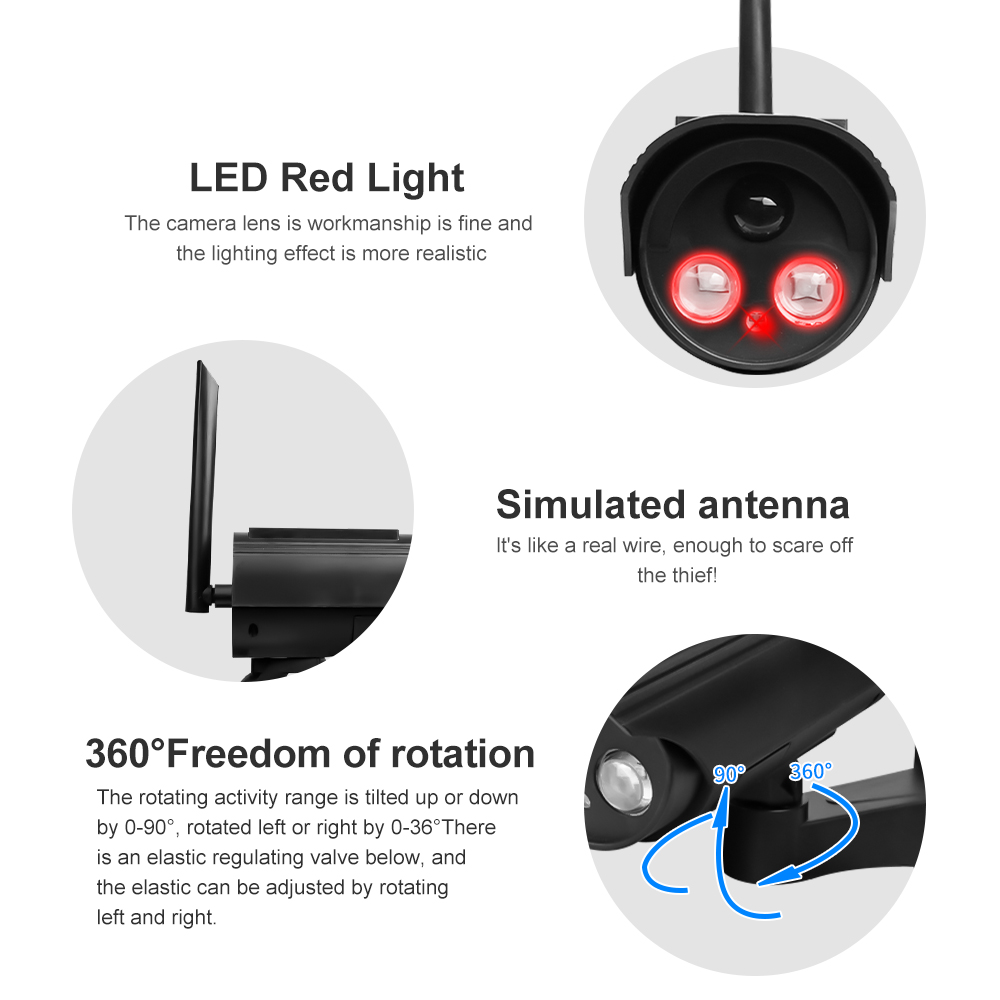 屋外ソーラーシミュレーションカメラ防水ダミーカメラホームセー - Outdoor Power Outlet Solar のレビューと価格