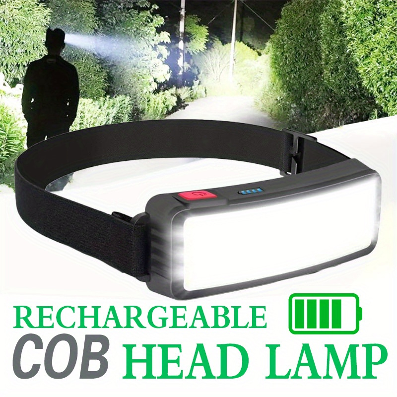 強力な COB LED ヘッドランプ Type-c 充電式ヘ - Outdoor Power Head のレビューと価格