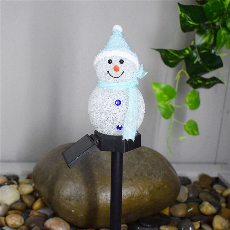 新しい 4X 雪だるまソーラーライトクリスマス太陽光発電 L - Outdoor Solar Power Xmas Lights のレビューと価格